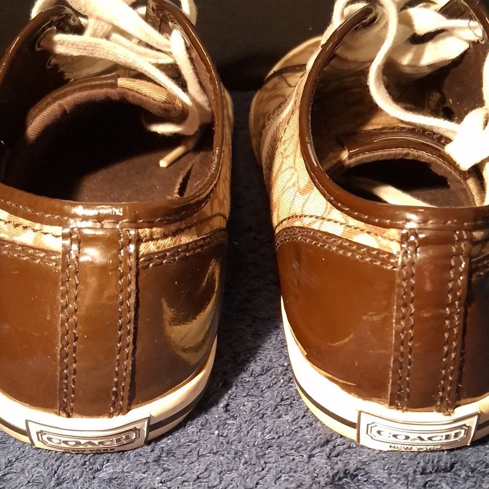Coach Frances Signature Canvas Low-Top Sneakers Size 8B with Original Box - Picture 7 of 16